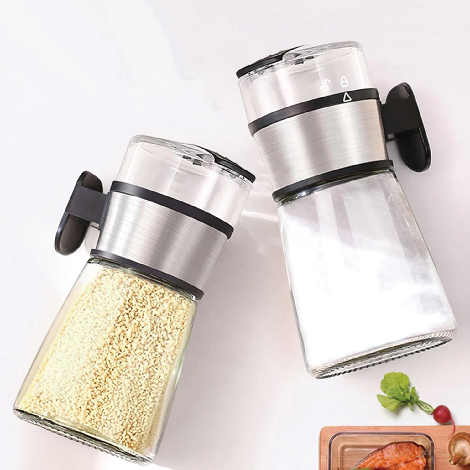 5226 Salt Control Bottle Transparent Moisture Proof with Lid Pepper Shakers Bottles for Kitchen DeoDap 5226 Salt Control Bottle Transparent Moisture Proof with Lid Pepper Shakers Bottles for Kitchen DeoDap